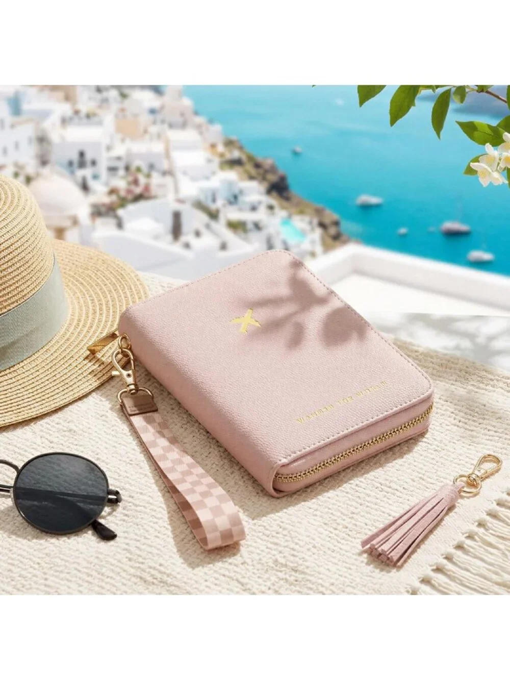 Stylish Travel Wallet & Passport Holder with Wristlet Strap - Perfect for